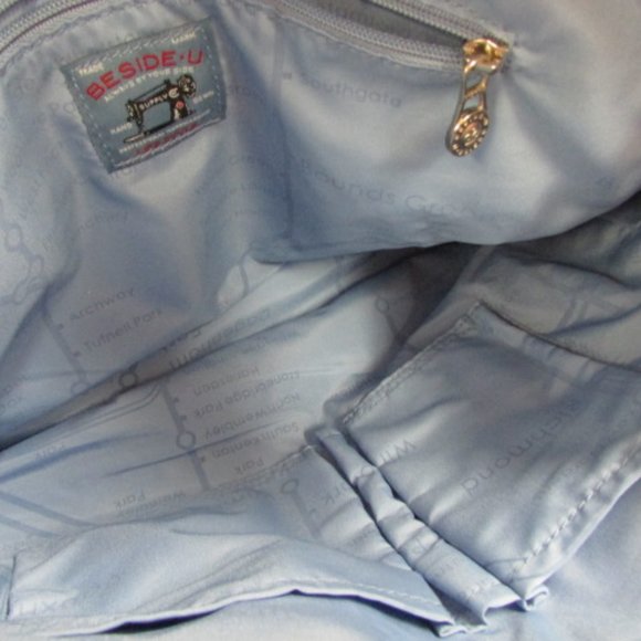 Beside-U Black Nylon Satchel Tote - NWT - Picture 7 of 10